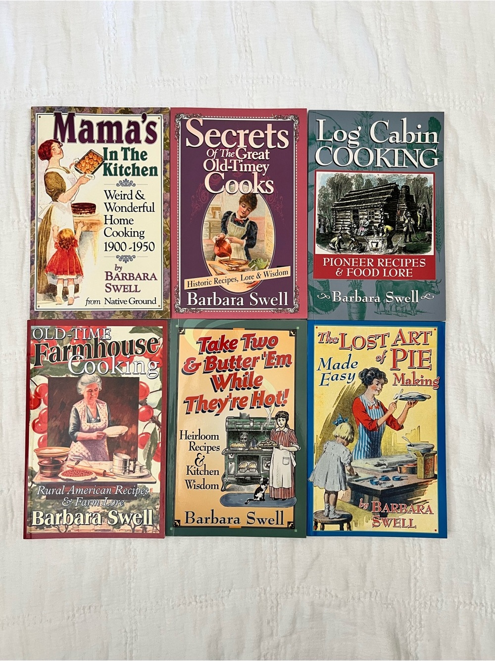 Barbara Swell Yesterday’s Kitchen 6 Book Set Old Time Recipes New Old Stock